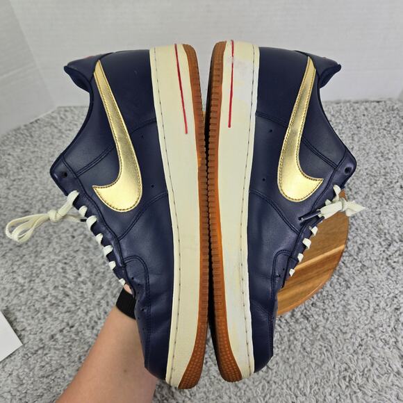 Nike Air Force 1 Low Olympic USA 2012 Midnight Navy Sneaker Mens 11 488298-406 - Picture 8 of 13